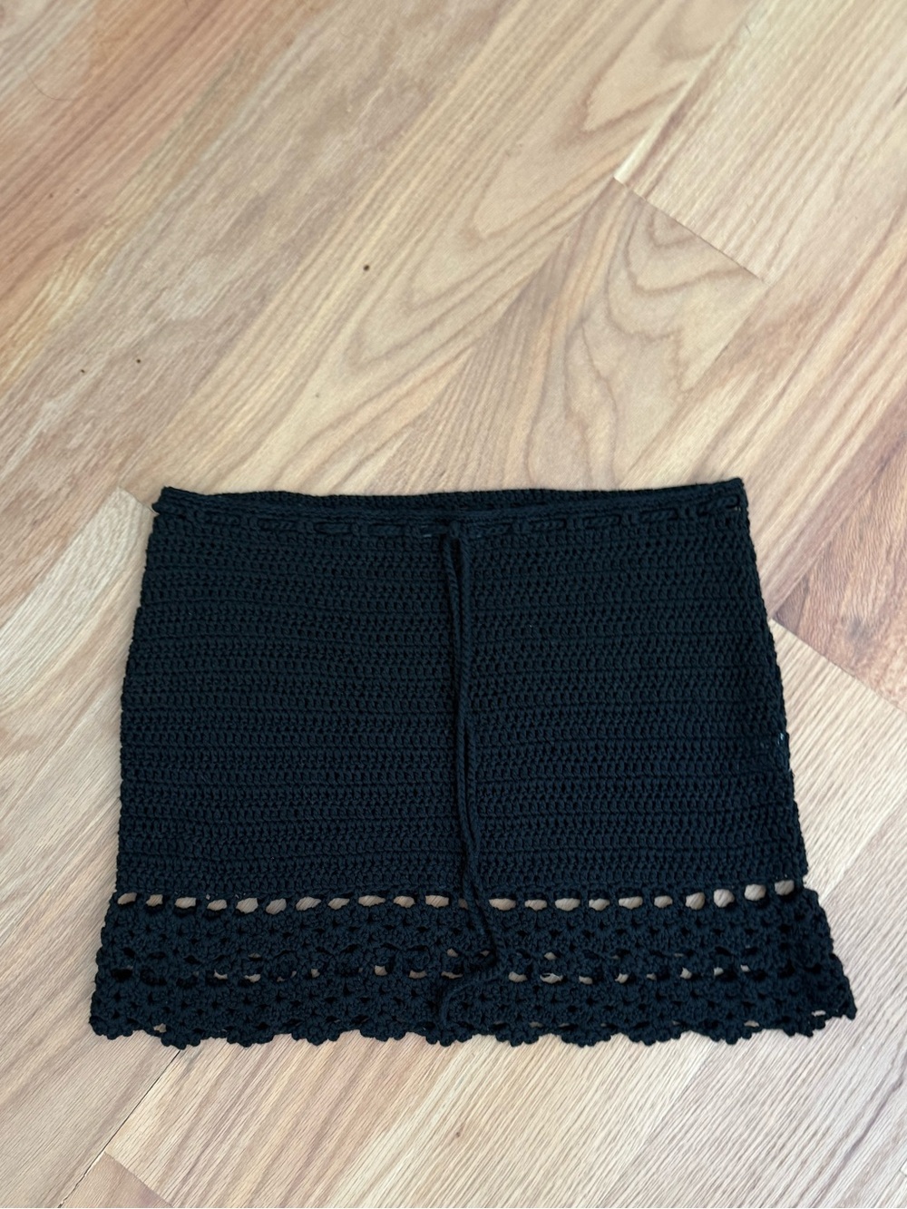 Black Crochet skirt